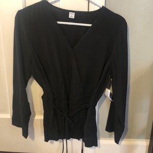 Old Navy faux wrap blouse